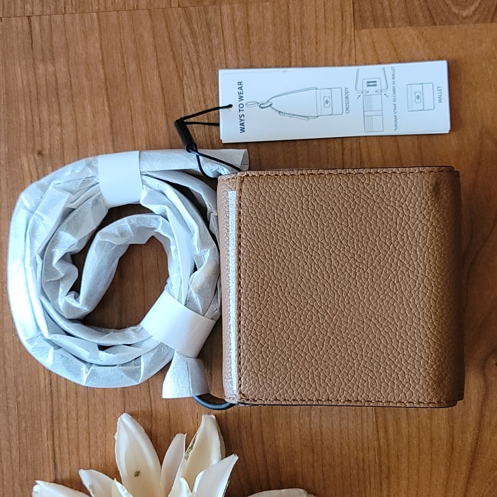 CALVIN KLEIN Caramel Kiera Rocky Road Crossbody - Picture 7 of 9